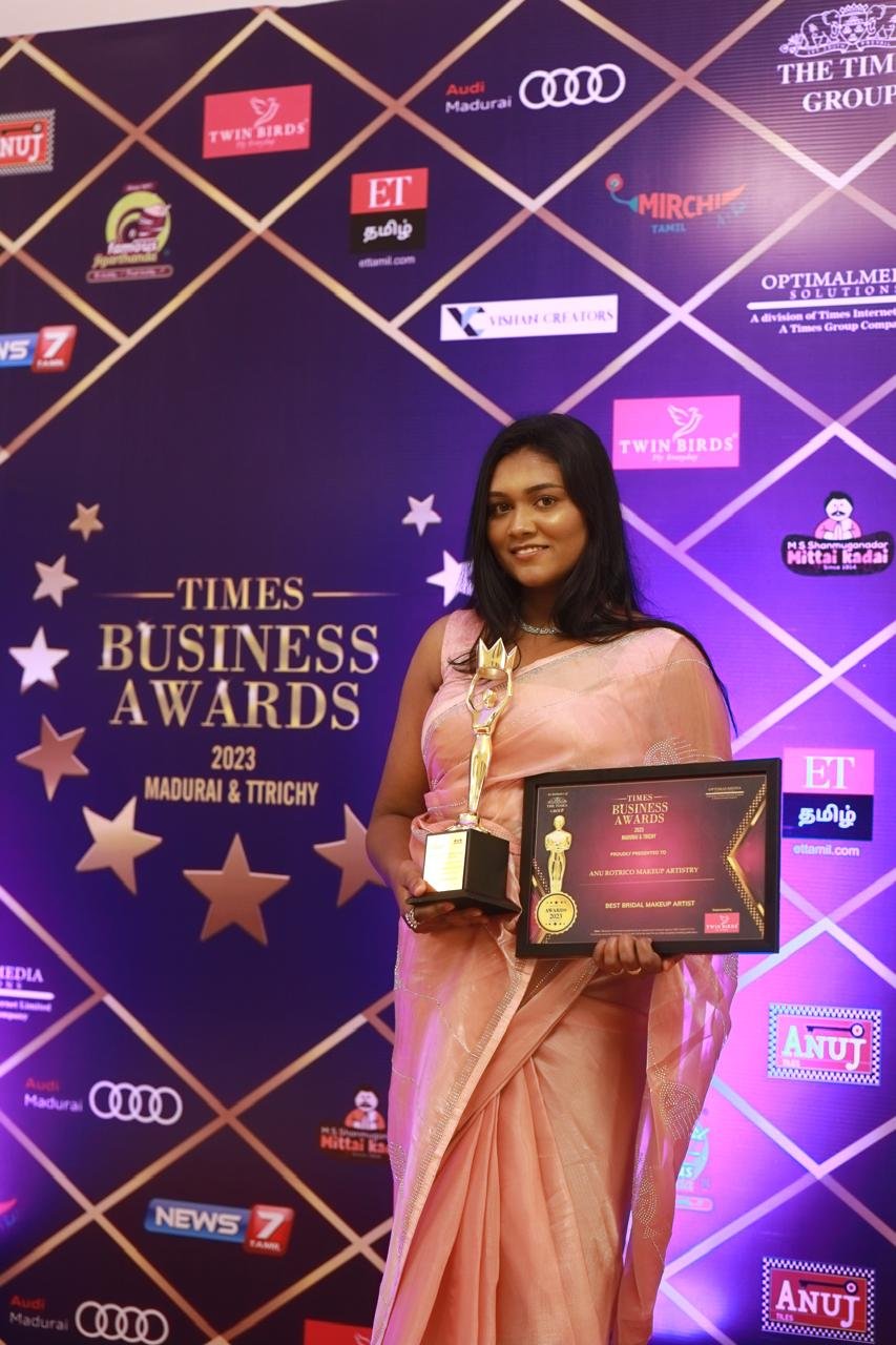 Anu Rotrico with her Times Business Awards 2023 certificate