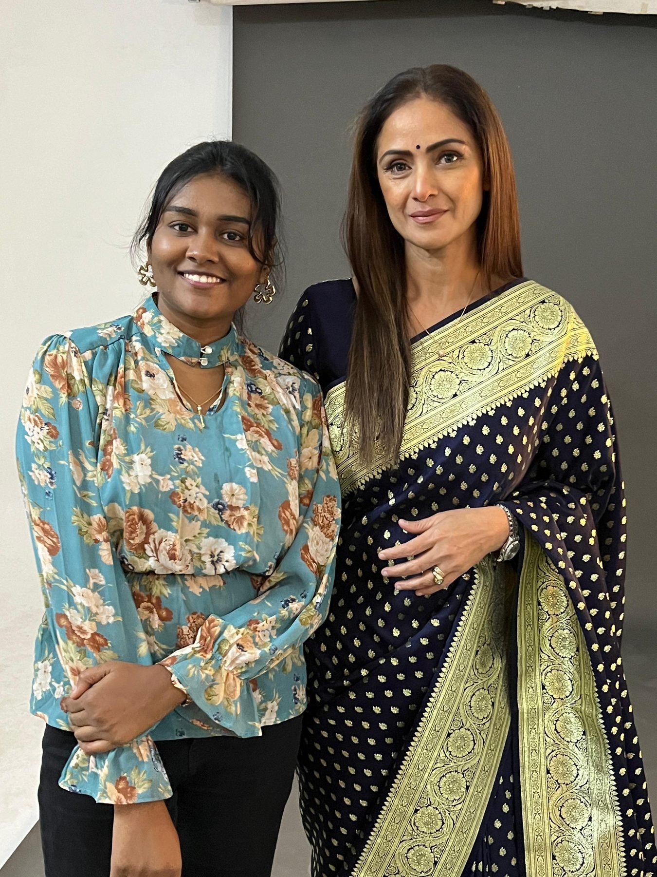 Actress Simran with makeup artist Anu Rotrico