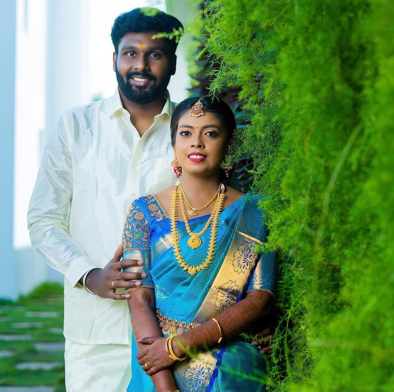 Soft engagement-day makeup by Anu Rotrico, Chennai
