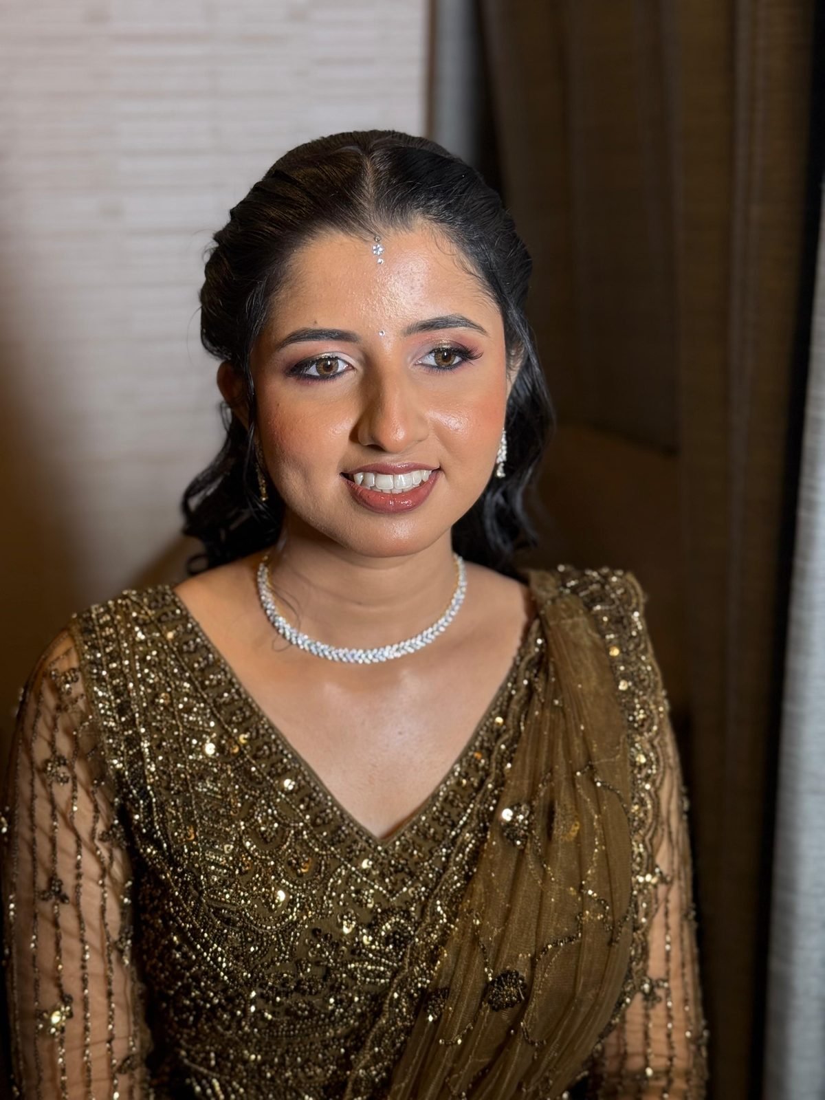 Wedding reception makeup by Anu Rotrico, Chennai