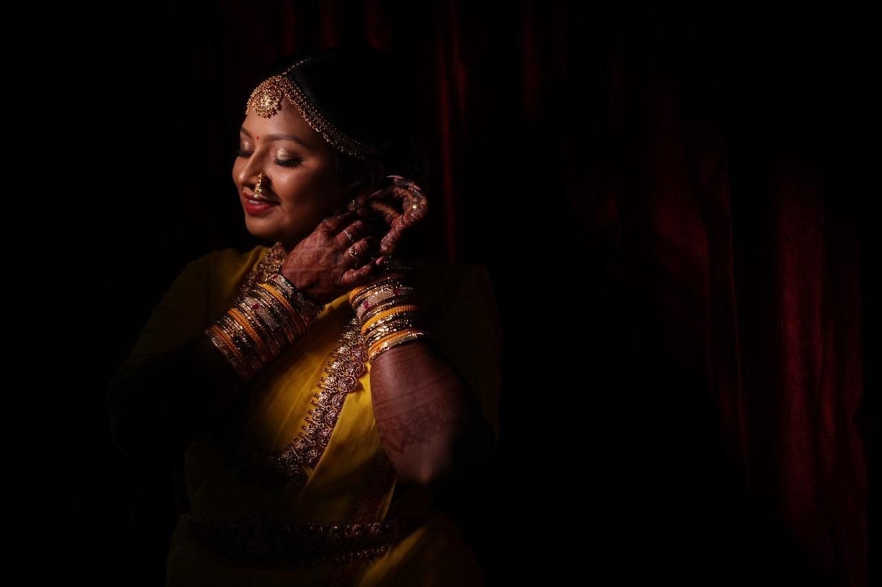 Tamil bride in HD bridal makeup by Anu Rotrico, Chennai