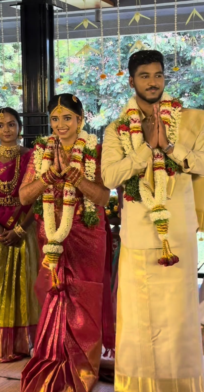 Tamil bride in HD bridal makeup by Anu Rotrico, Chennai