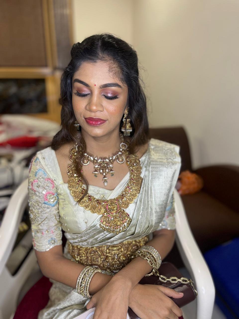 Bridesmaid and family makeup by Anu Rotrico in Chennai